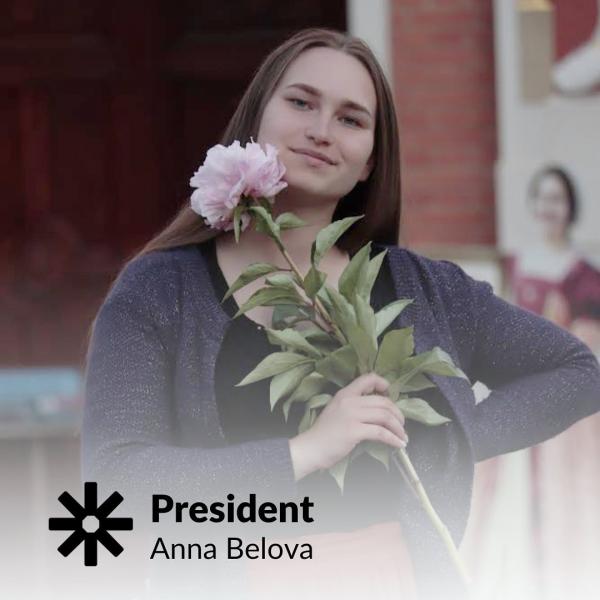Anna Belova, President of ESN Latvia